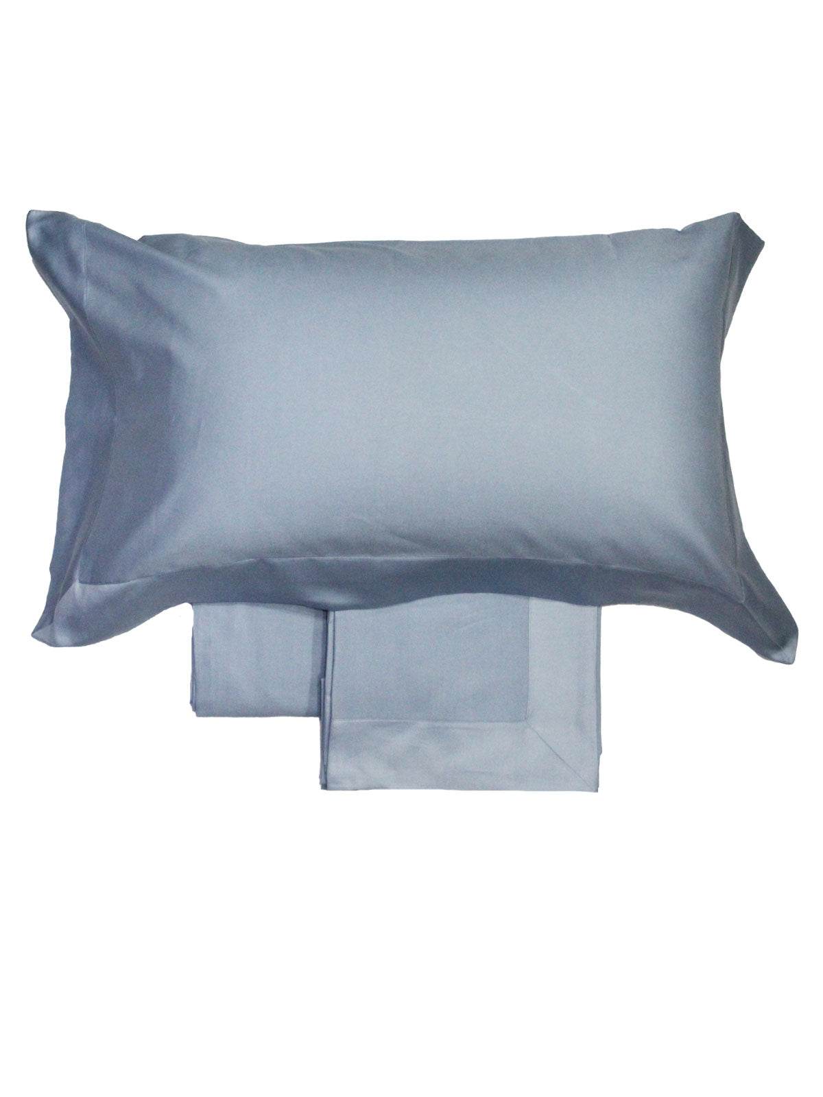 Lenzuola Bicolore Biancheria Balza Raso Cpl Eva Home - evabiancheria