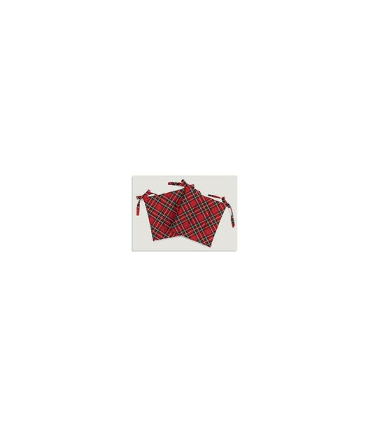 Cuscini 6pz Biancheria Tartan Cuscini Sedia Nat Mae - evabiancheria