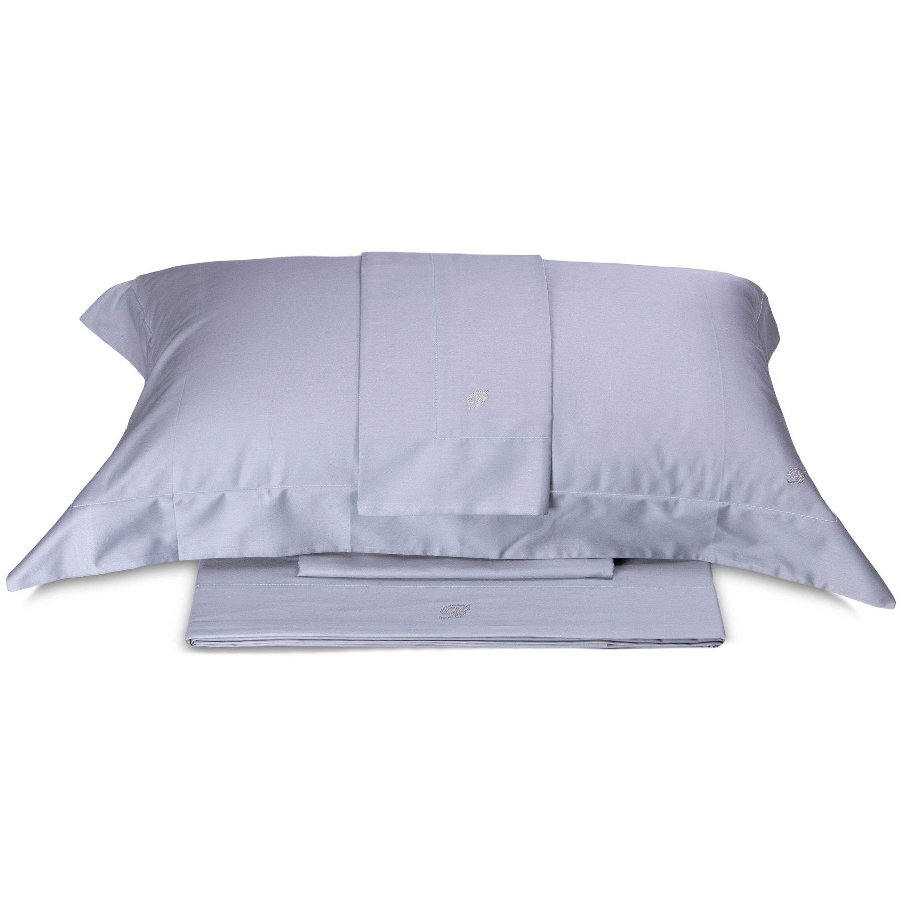 Lenzuola Tinta Unita Biancheria Lory Cpl Blumarine Home - evabiancheria