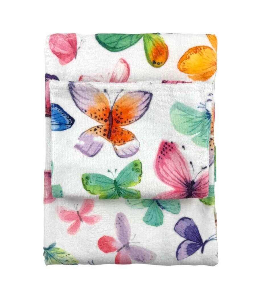 Asciugamani 1+1 Biancheria Butterfly 1+1 Lovely Shabby - evabiancheria