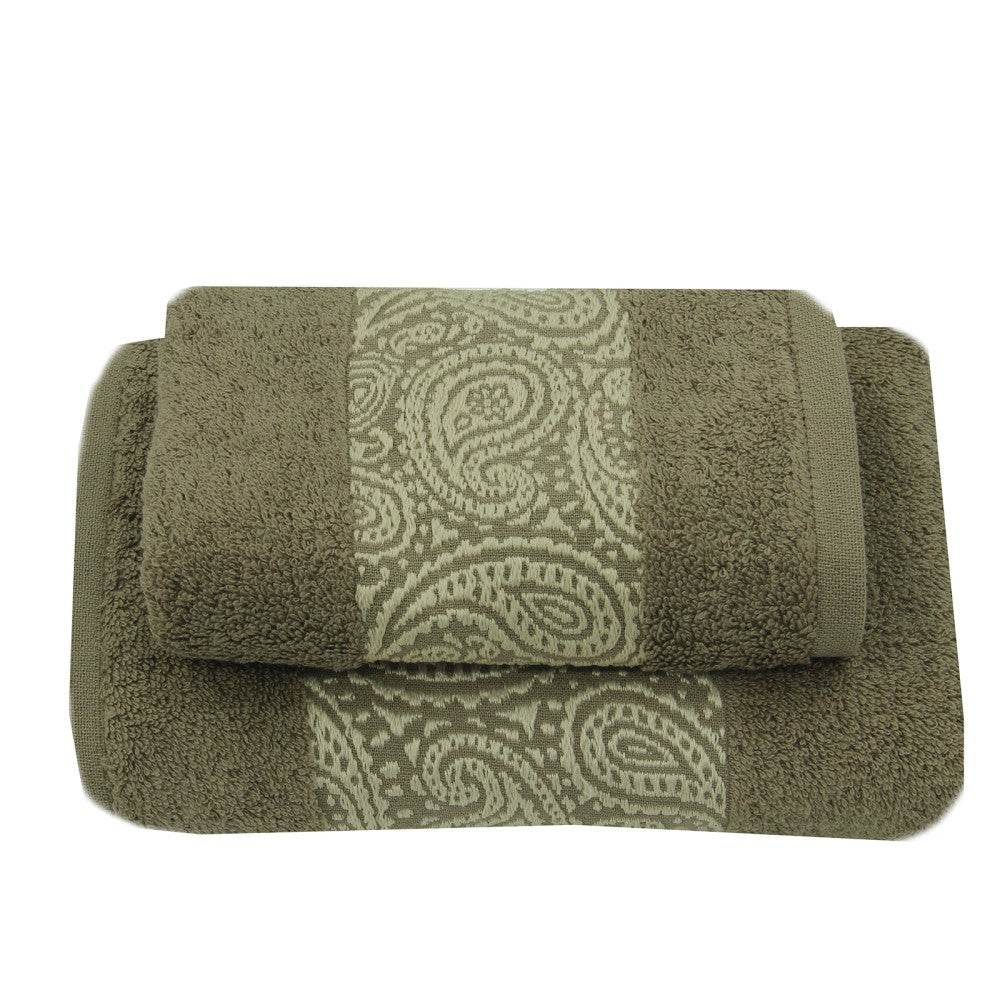 Asciugamani Coppia 1+1 Bagno Cashmere 1 1 Daltex - evabiancheria