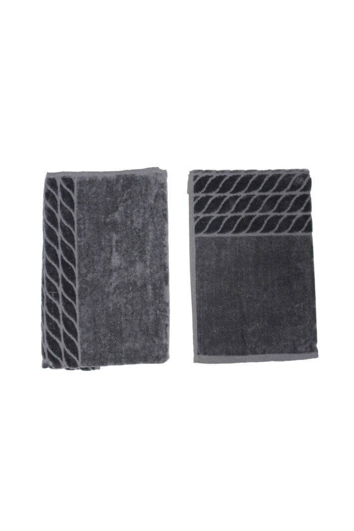 Asciugamani Coppia 1+1 Bagno GIN 1 1 Carrara - evabiancheria