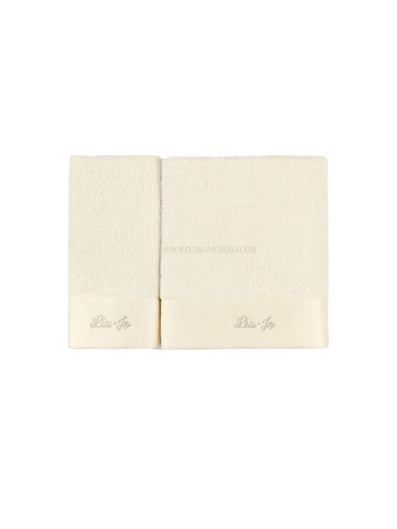 Asciugamani Coppia 1+1 Bagno LUCENTE 1 1 Liu Jo Home - evabiancheria
