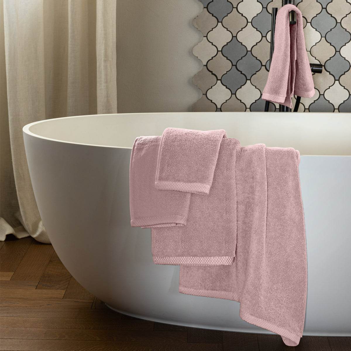 Asciugamani Coppia 1+1 Biancheria Square 1+1 Fazzini - evabiancheria