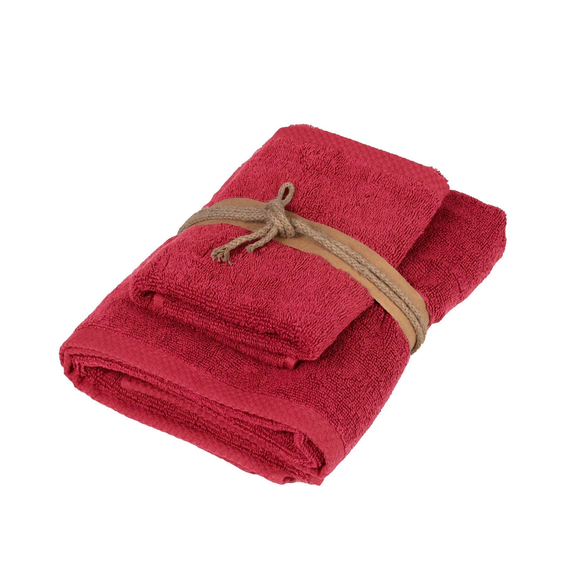 Asciugamani Coppia 1+1 Biancheria Square 1+1 Fazzini - evabiancheria