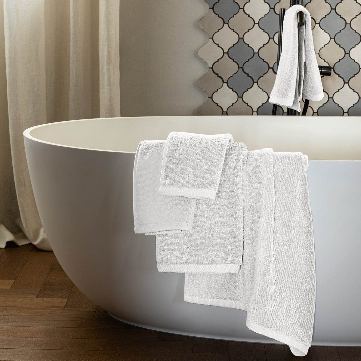 Asciugamani Coppia 1+1 Biancheria Square 1+1 Fazzini - evabiancheria