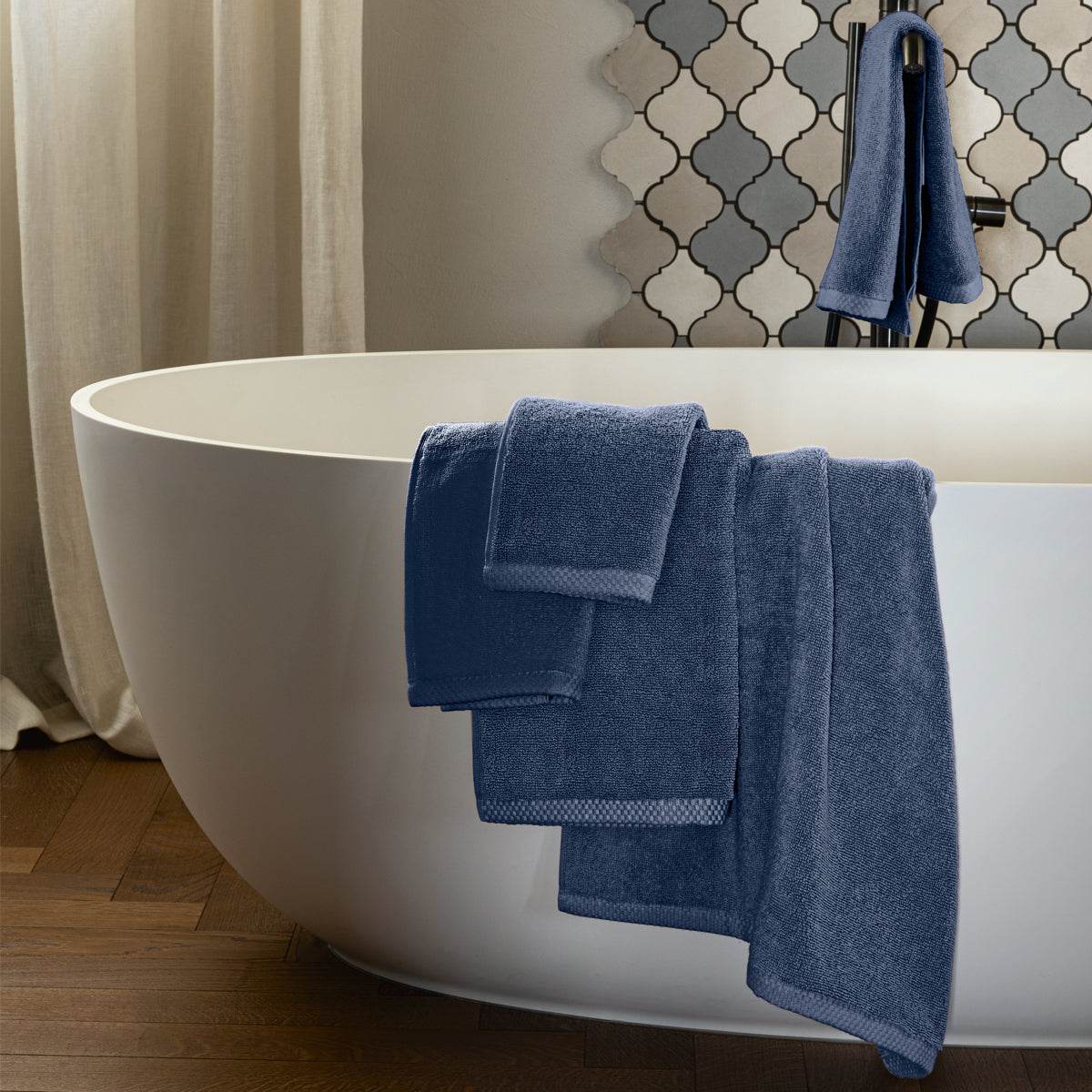 Asciugamani Coppia 1+1 Biancheria Square 1+1 Fazzini - evabiancheria