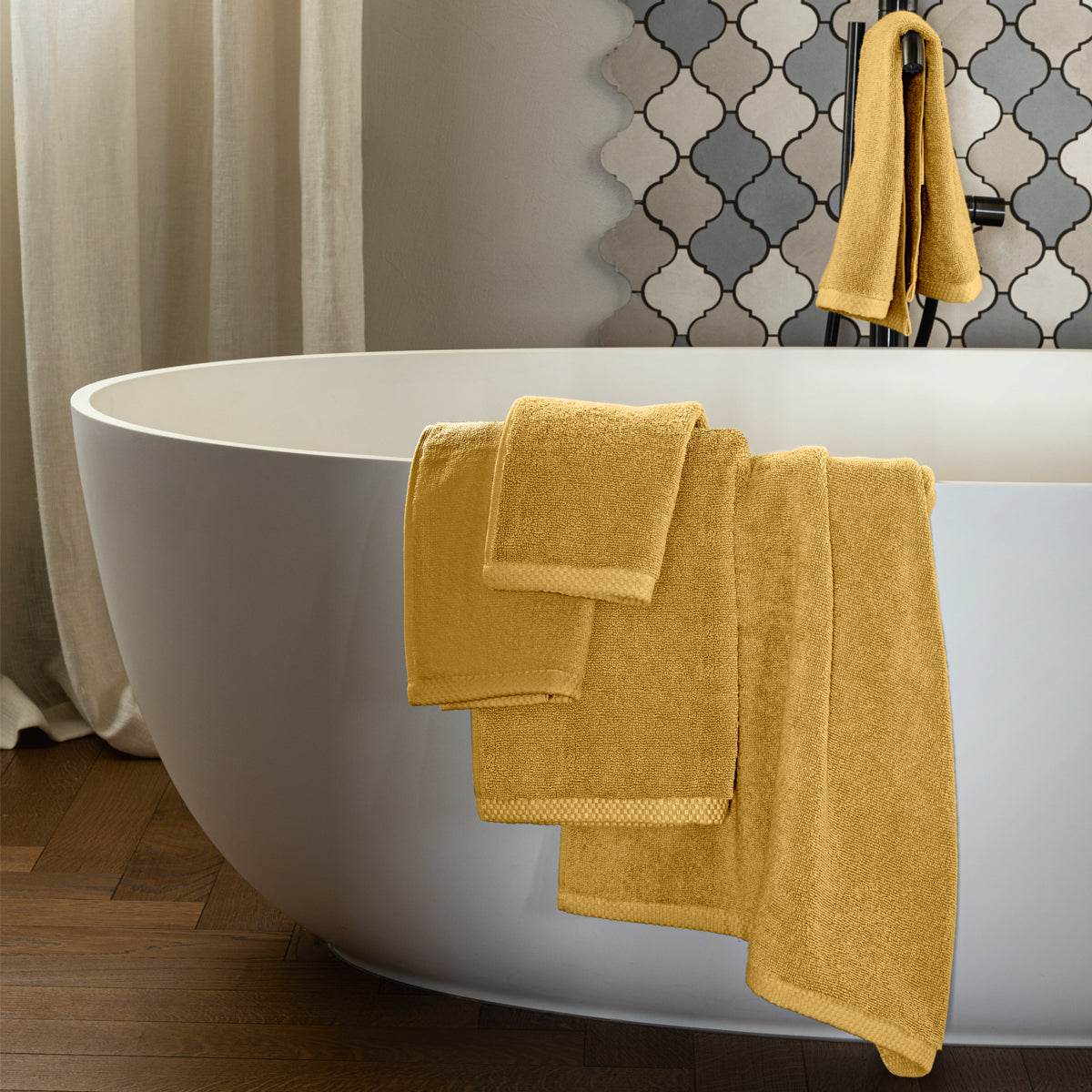 Asciugamani Coppia 1+1 Biancheria Square 1+1 Fazzini - evabiancheria