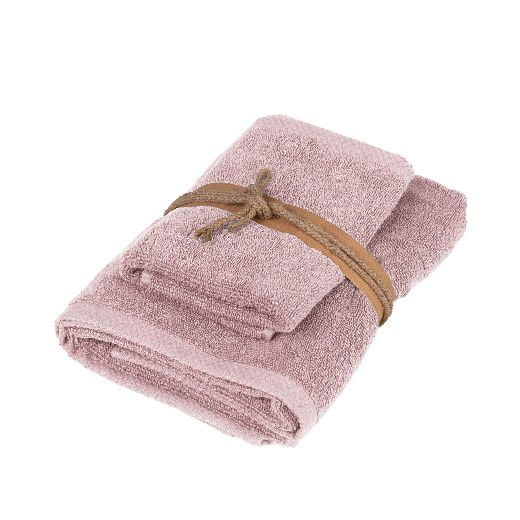 Asciugamani Coppia 1+1 Biancheria Square 1+1 Fazzini - evabiancheria