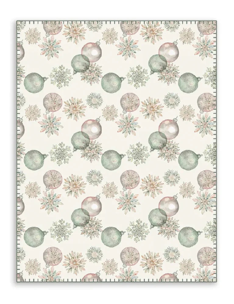 Plaid natalizio Biancheria Cristallo Plaid Tessitura Randi