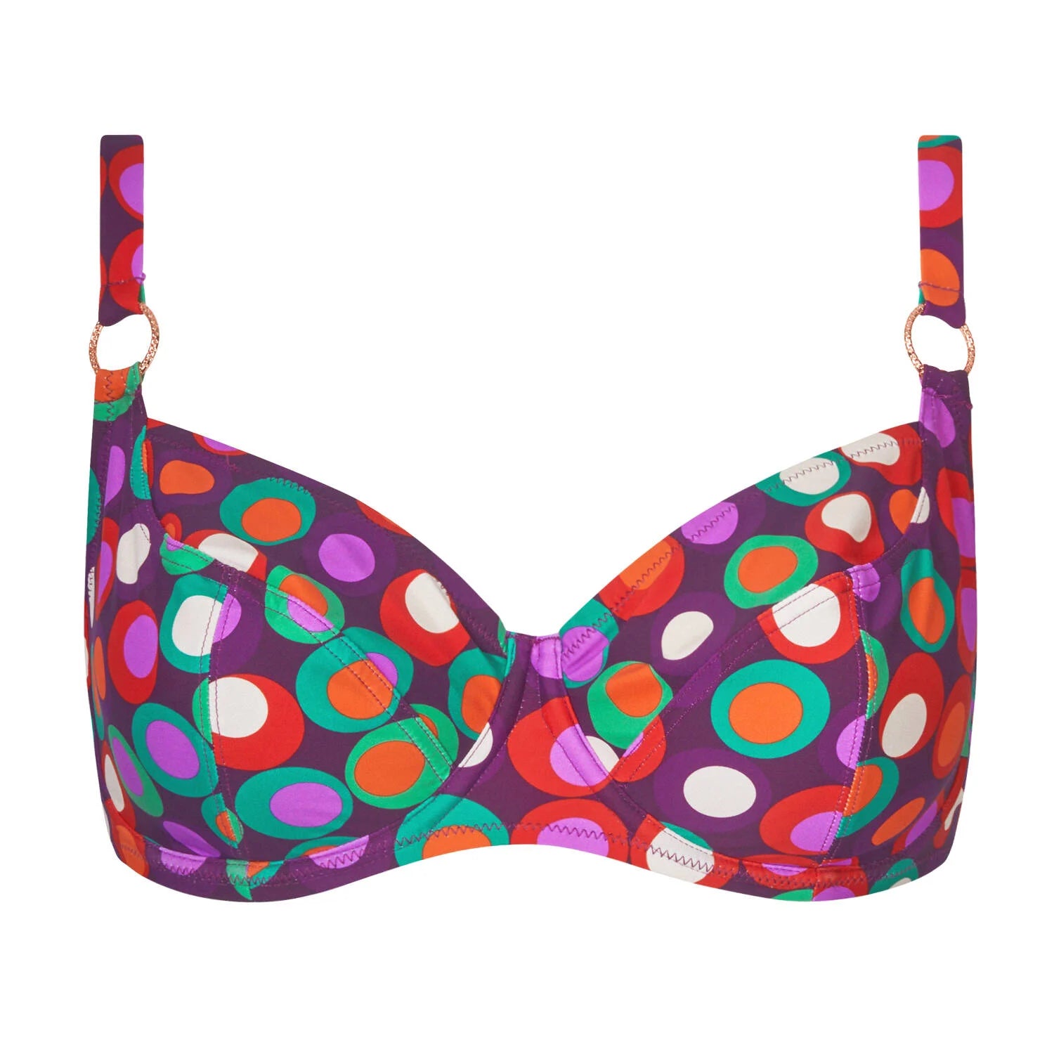 Reggiseno bikini Sfoderato con ferretto Donna La Pois Disco FBB3589 ANTIGEL