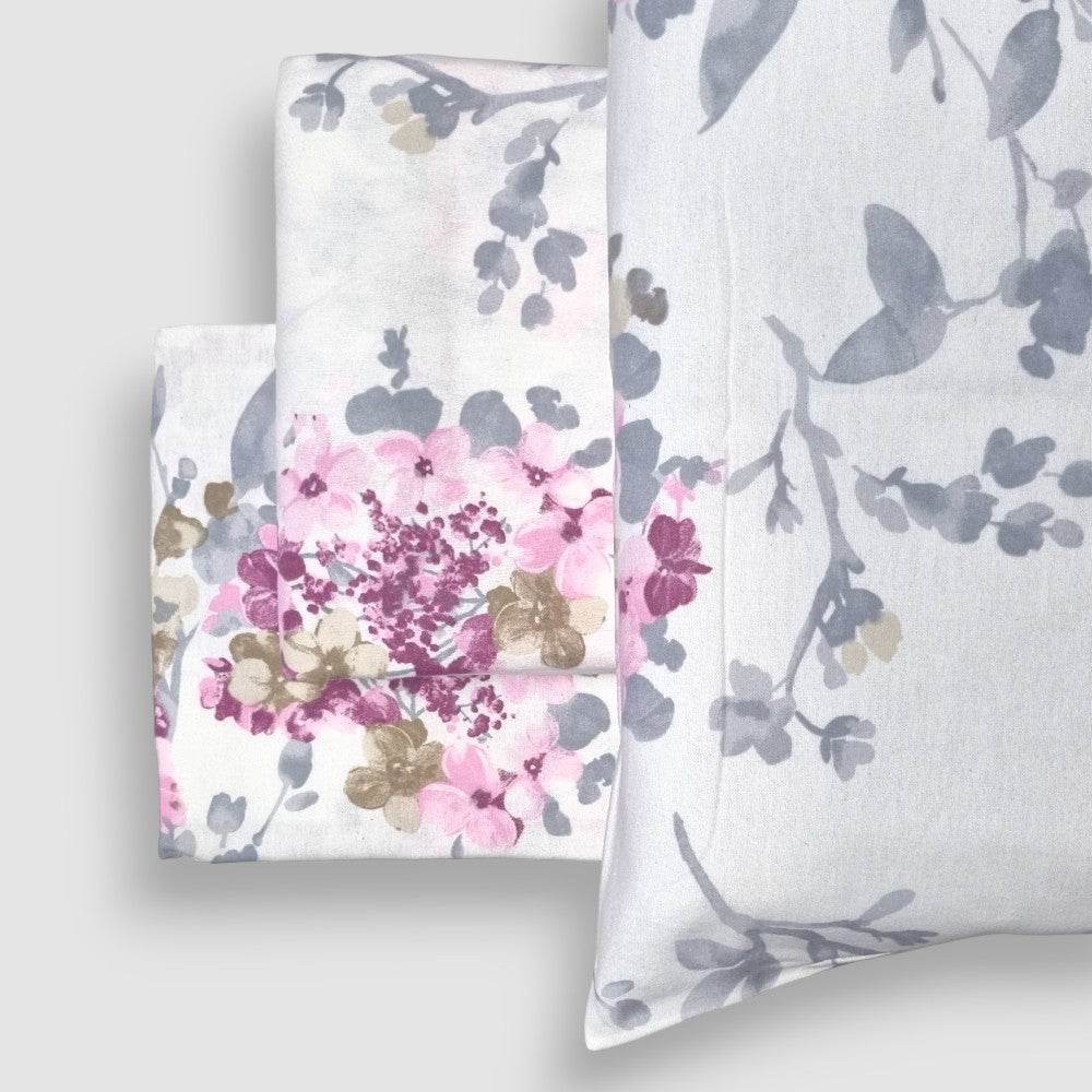 Lenzuola Stampato Biancheria Hydra Cpl Flanella MIrabello - evabiancheria