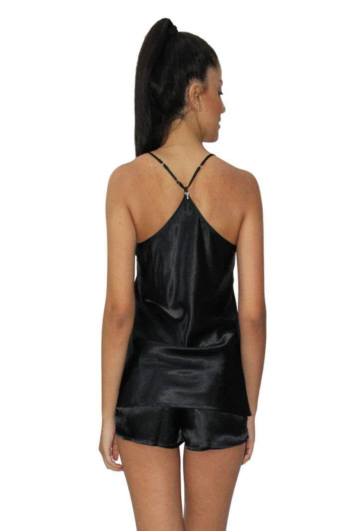 Baby Doll Top + Culotte Donna D1314 Amadine - evabiancheria