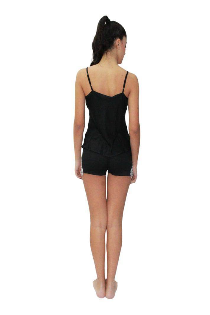 Baby Doll Top + Culotte Donna DL0027 Nero Liu Jo Home - evabiancheria
