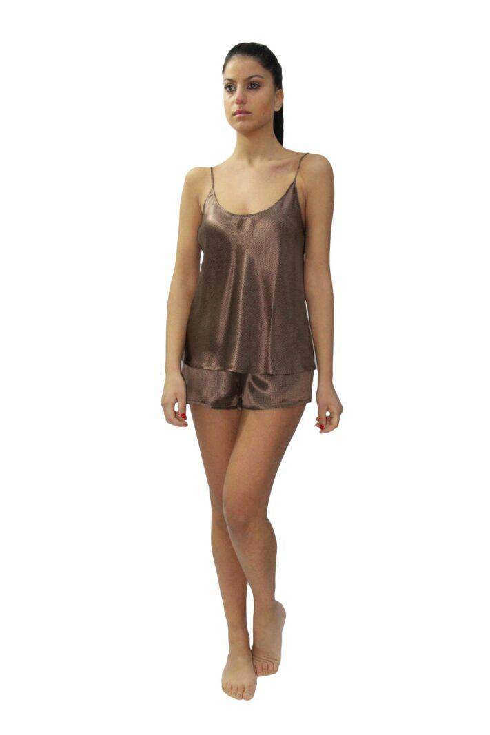 Baby Doll Top + Culotte Donna LIPARI Malizia - evabiancheria