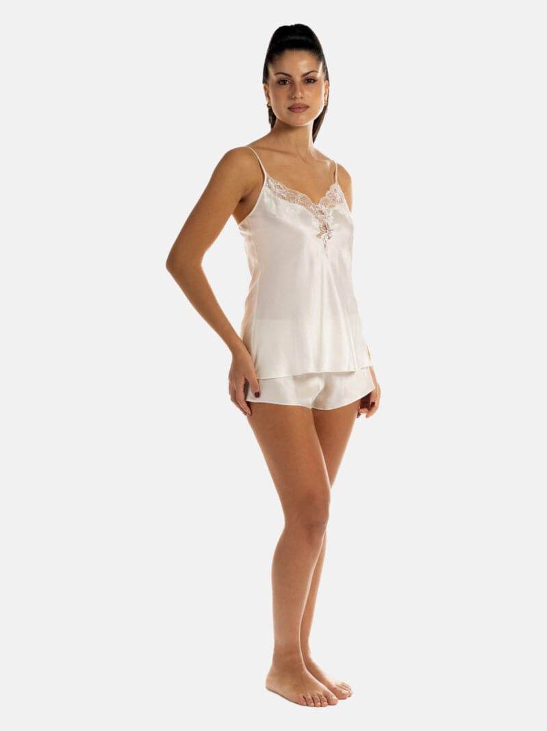 Baby Doll Top + Culotte Donna VLST60586 VLST08006 Luna di Seta - evabiancheria