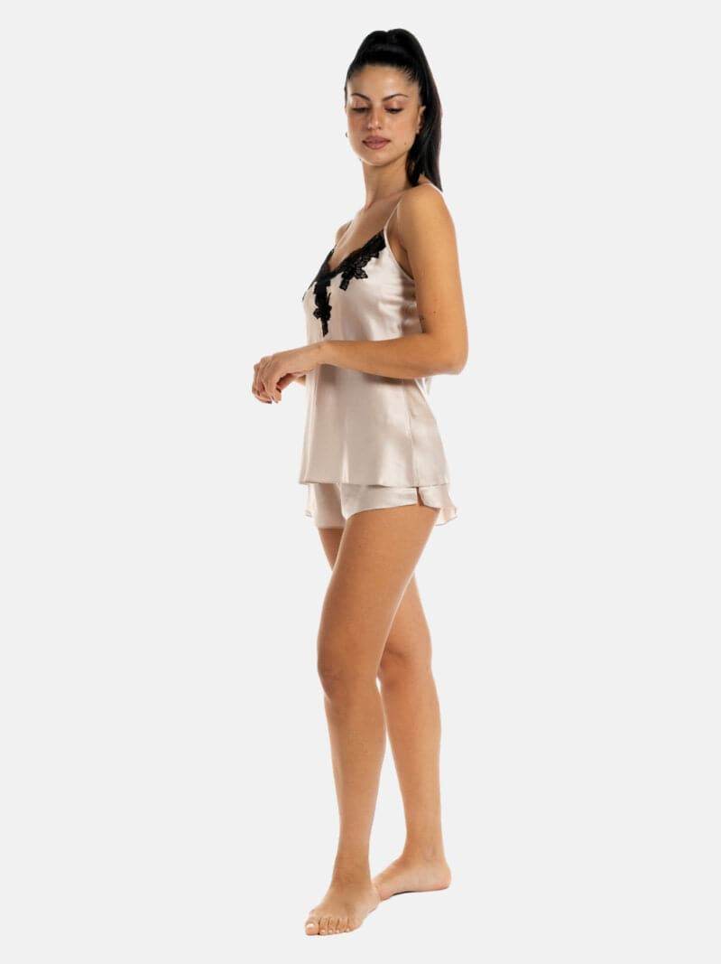 Baby Doll Top + Culotte Donna VLST60586 VLST08006 Luna di Seta - evabiancheria