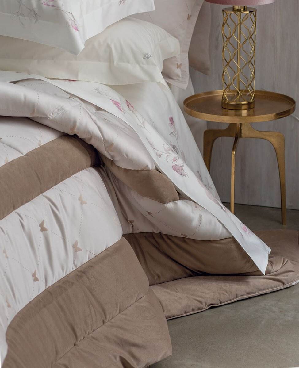 Trapunta + 2 cuscini Biancheria Livia Trap+Cusc Blumarine Home - evabiancheria