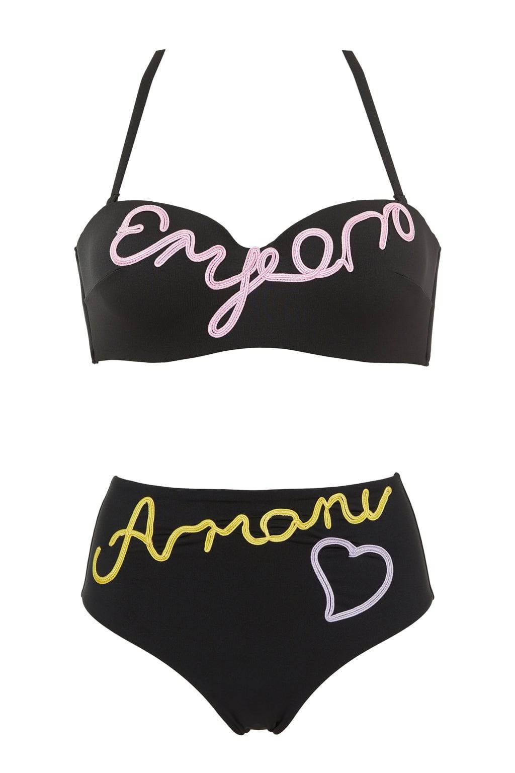 Bikini Fascia Preformata Donna 4R333 262746 Emporio Armani - evabiancheria