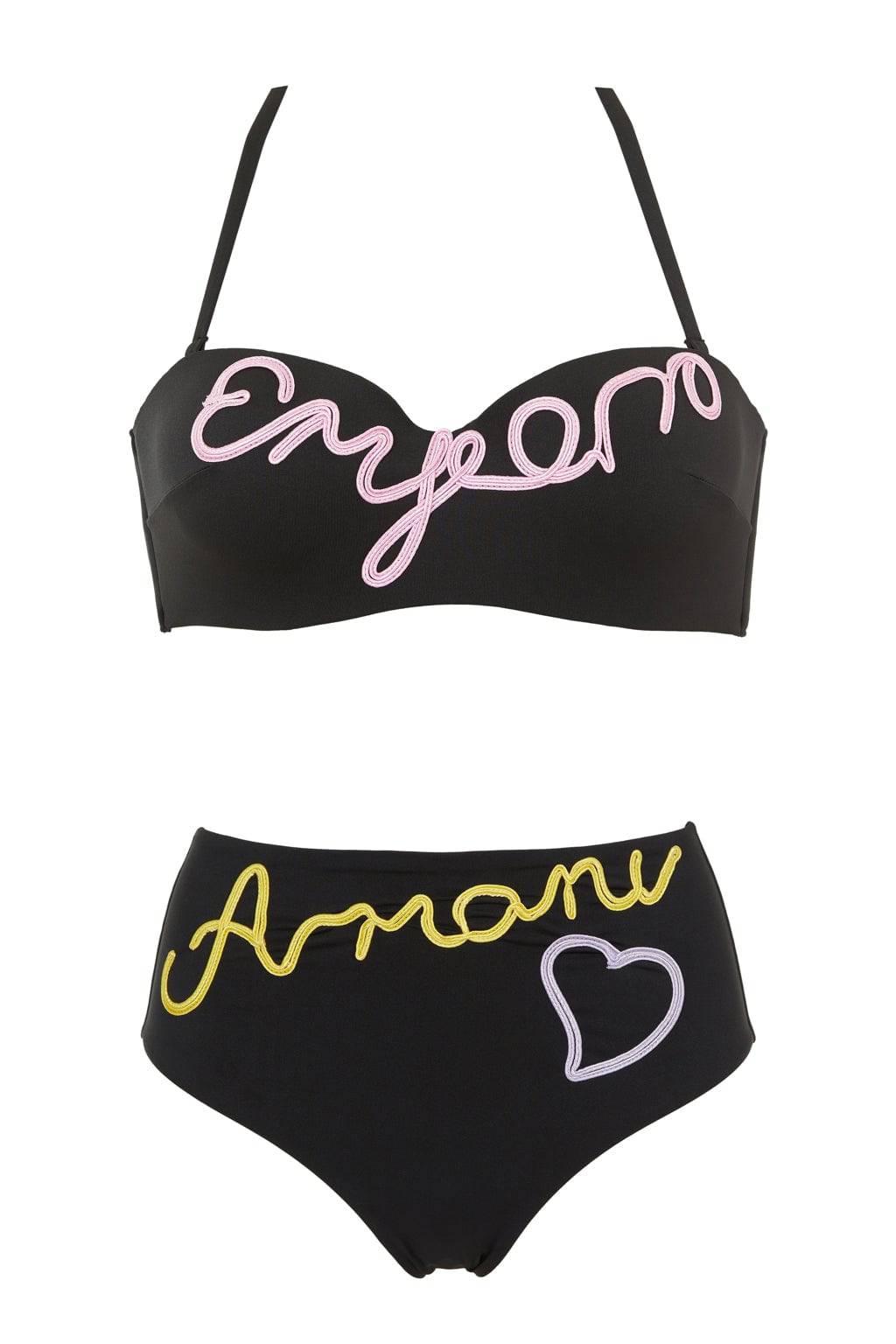 Bikini Fascia Preformata Donna 4R333 262746 Emporio Armani evabiancheria