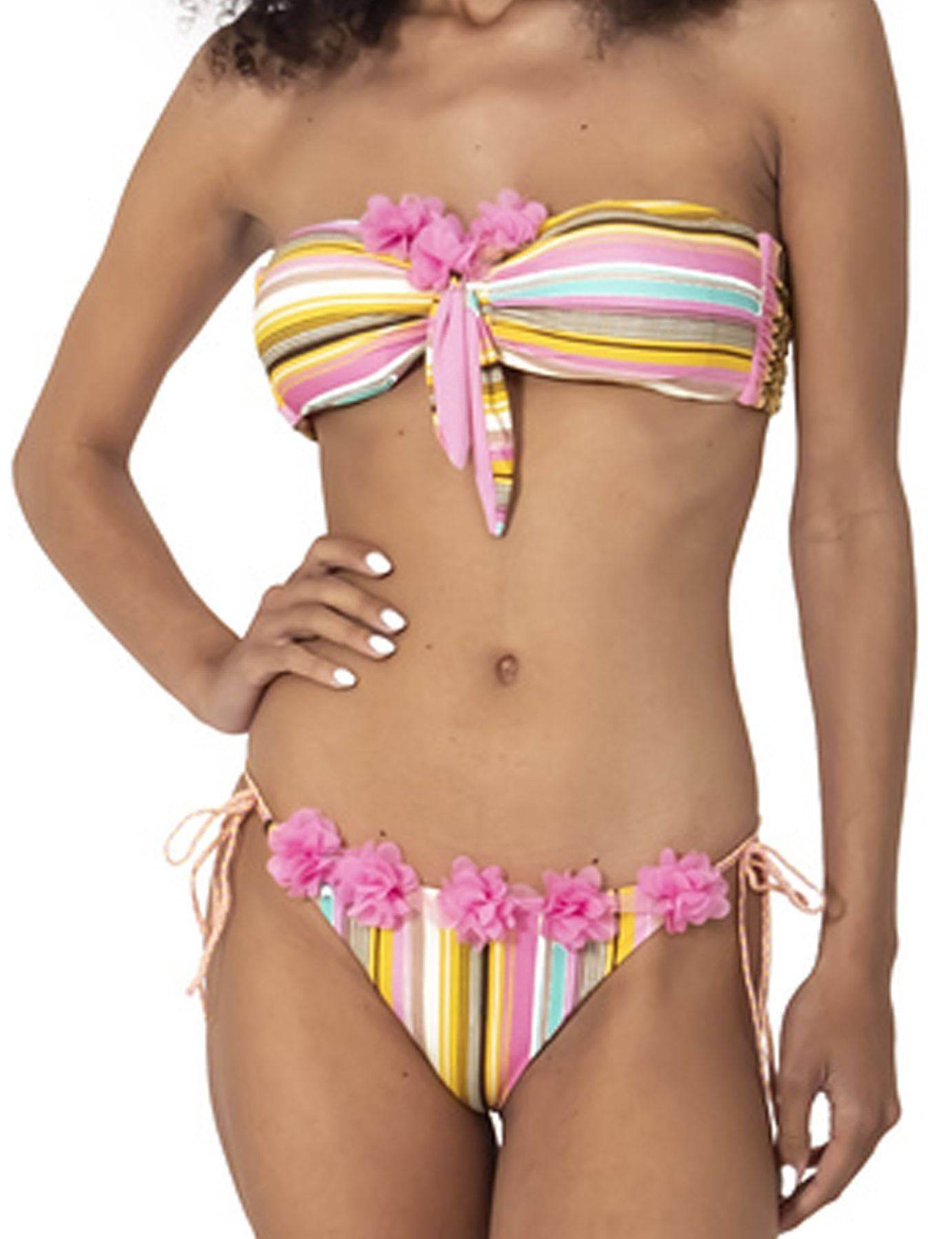 Bikini Fascia Preformata Donna VI23-006 Vacanze Italiane - evabiancheria