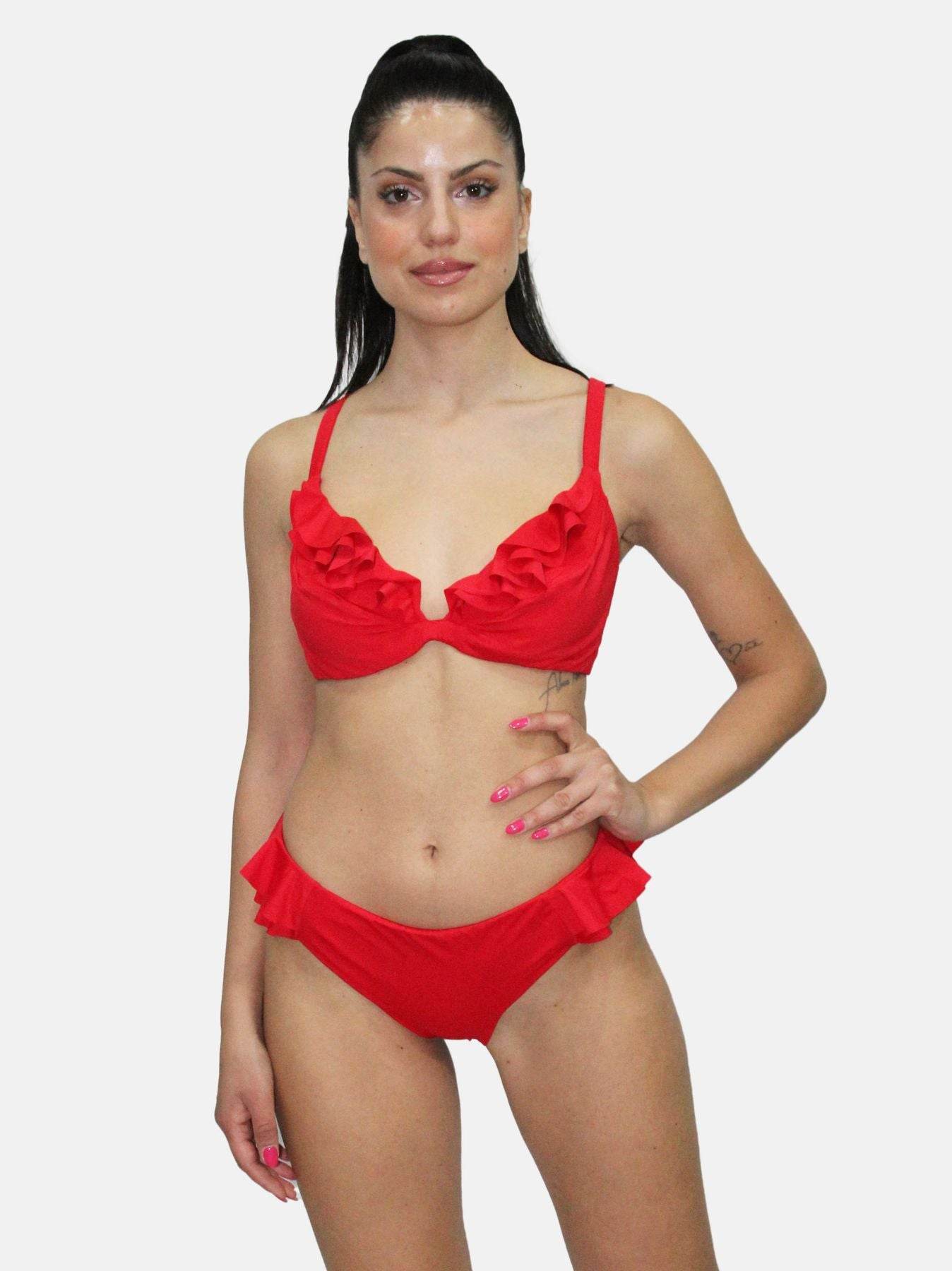 Bikini Sfoderato con ferretto Donna 22B-209KD Marette - evabiancheria
