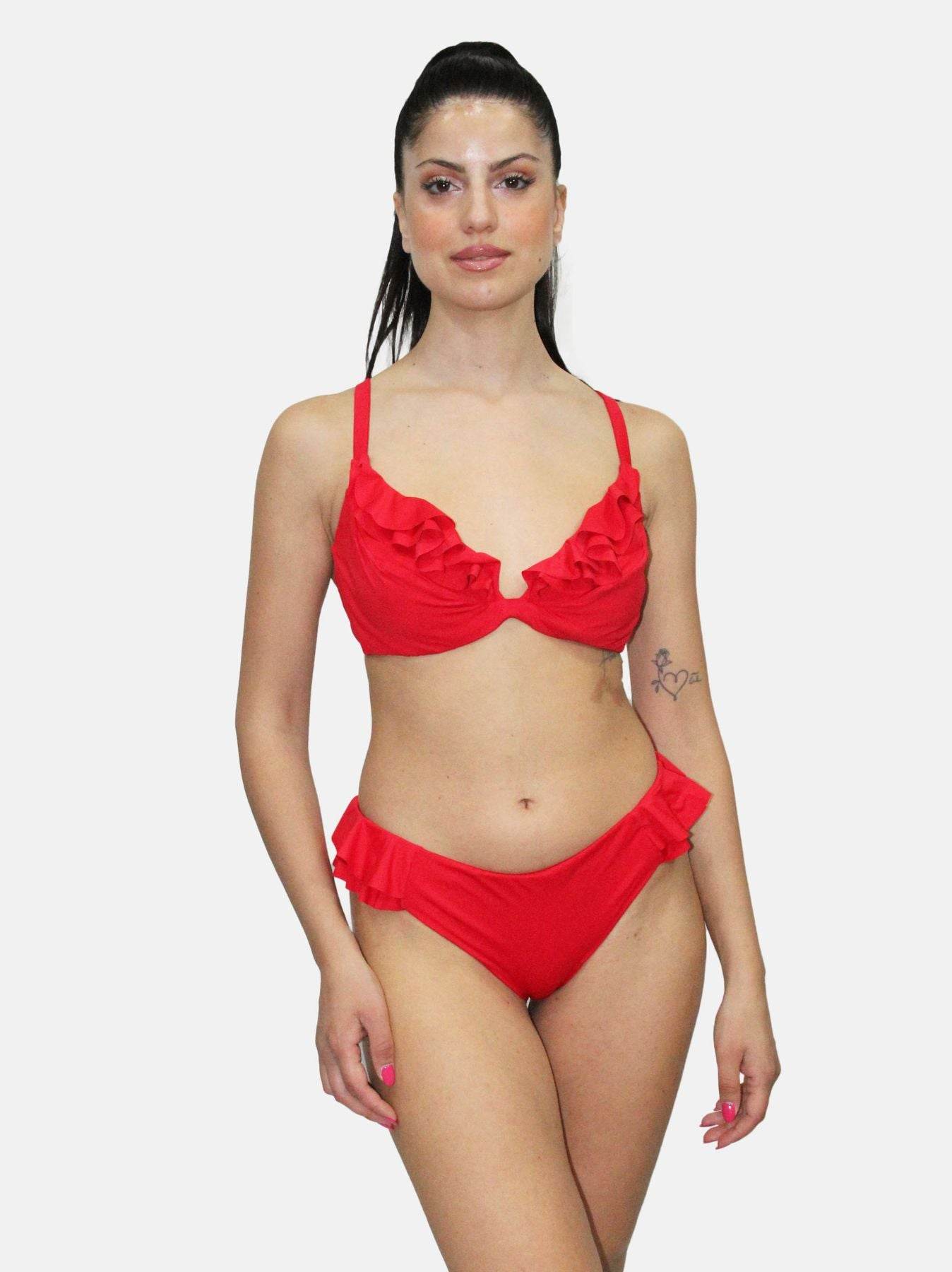 Bikini Sfoderato con ferretto Donna 22B-209KD Marette - evabiancheria