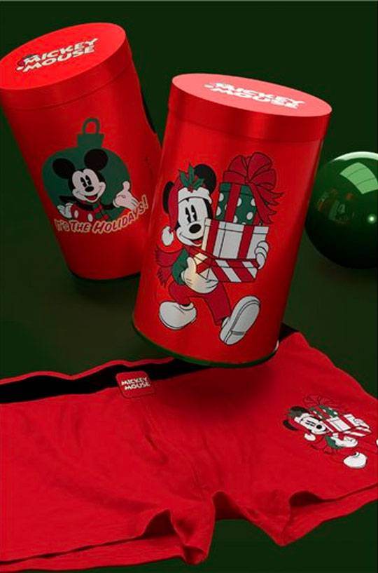Boxer singolo natalizio Bambini e ragazzi 48526 Disney - evabiancheria