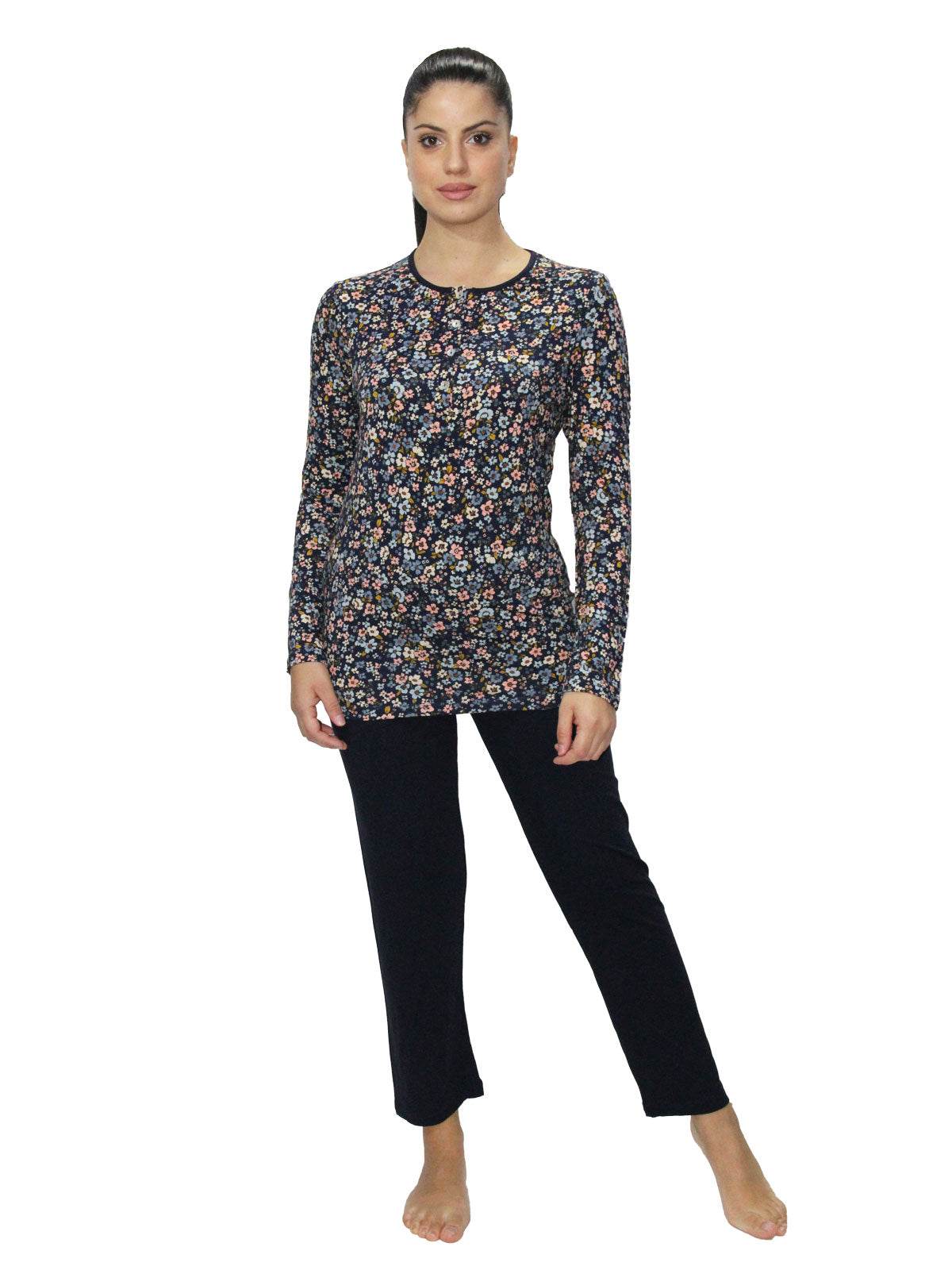Pigiama Serafino Donna Romina 3 Julie - evabiancheria