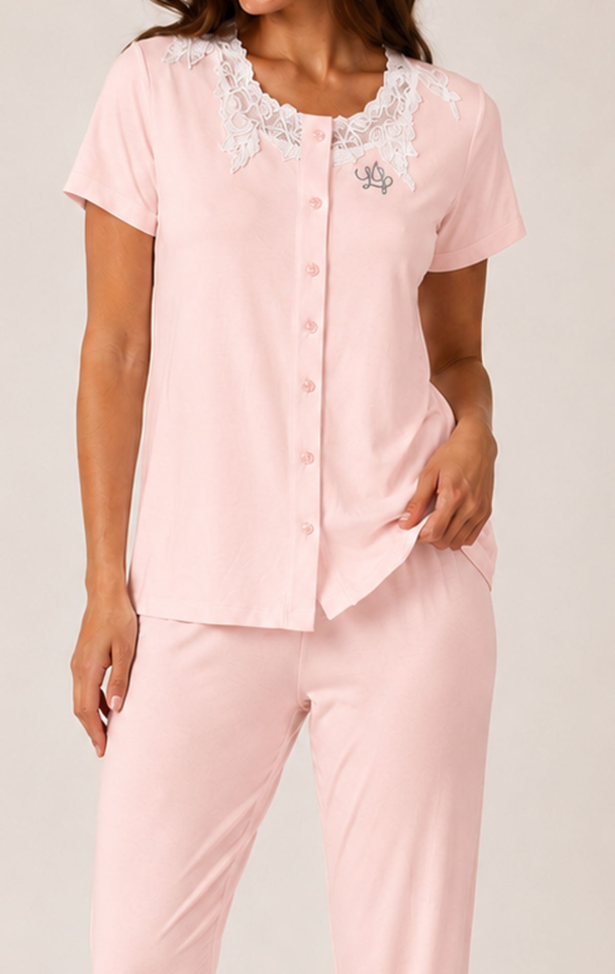 Pigiama Manica corta Panatalone lungo Donna DL0121 Pig Liu Jo Home