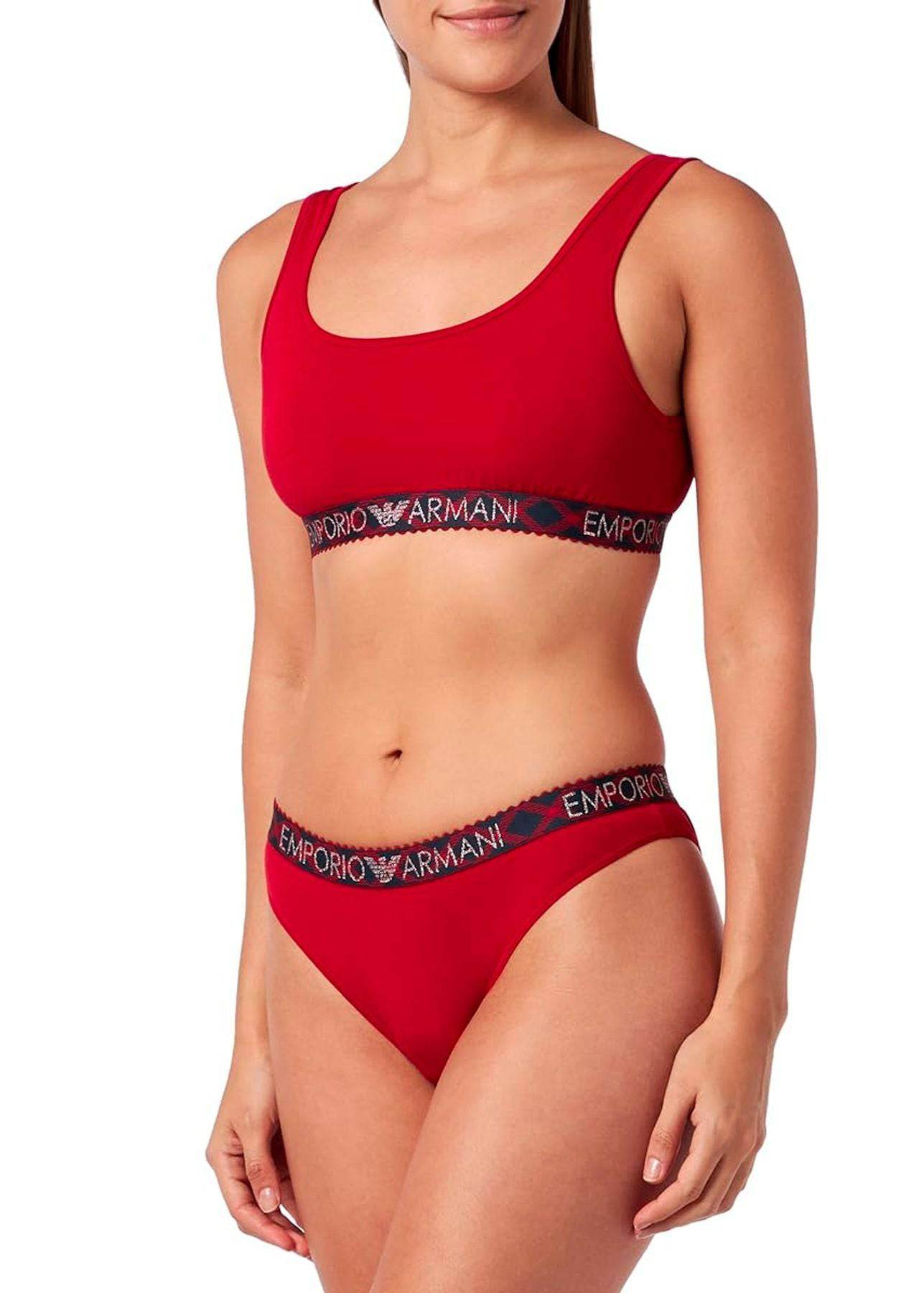 Bralette Bralette + Brasiliano Donna 3F225 164758 Emporio Armani - evabiancheria