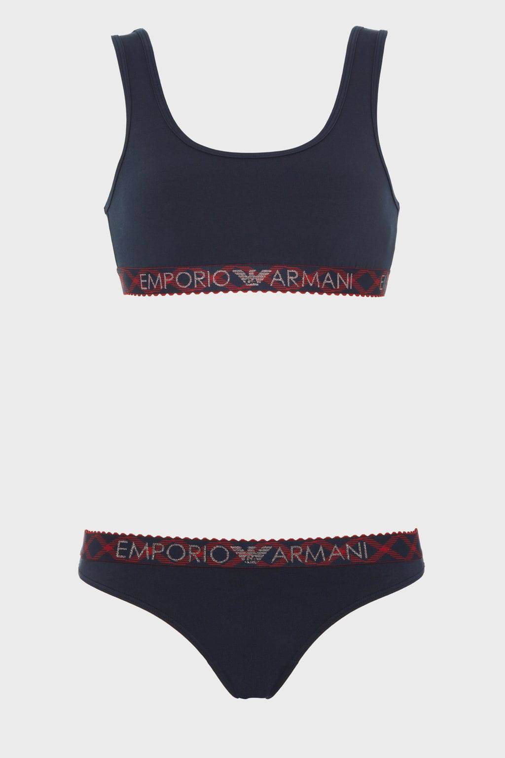 Bralette Bralette + Brasiliano Donna 3F225 164758 Emporio Armani - evabiancheria