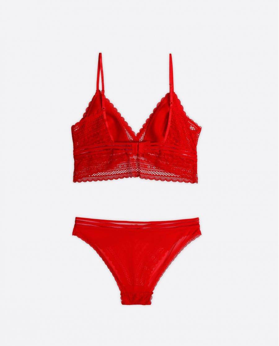 Bralette + slip coordinato natalizio Donna 44584 Admas - evabiancheria