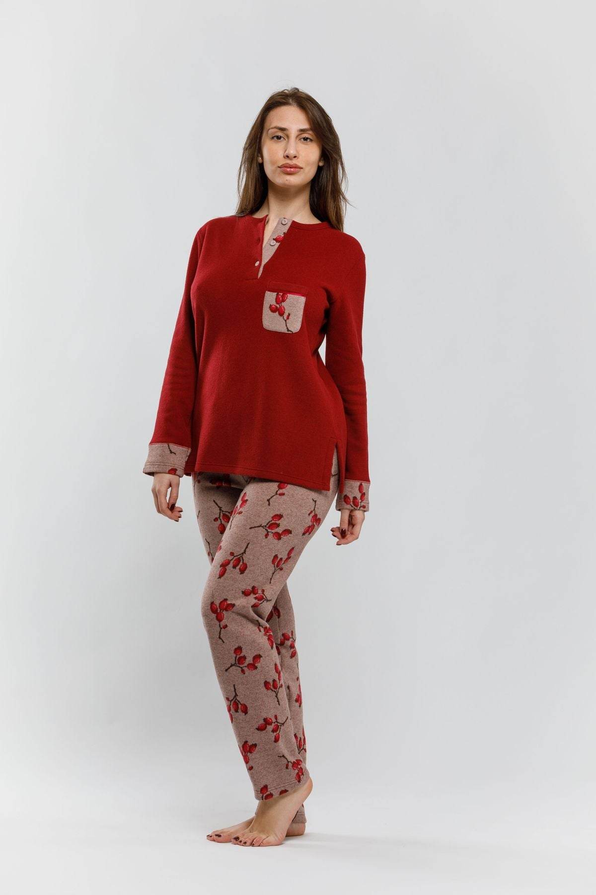 Pigiama Serafino Donna I2550 Fida - evabiancheria