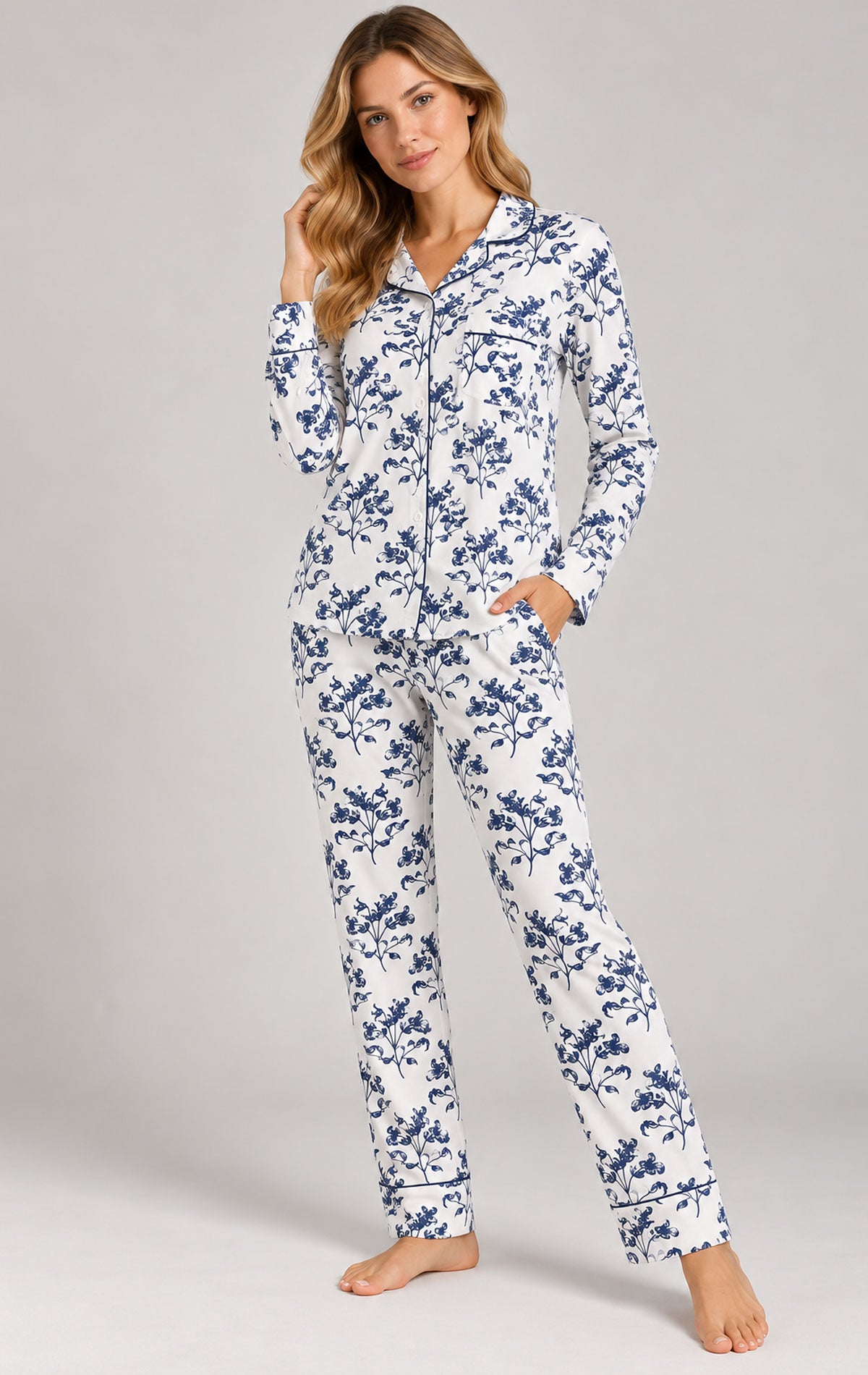 Pigiama Aperto Donna 6P86023 B MaryHome