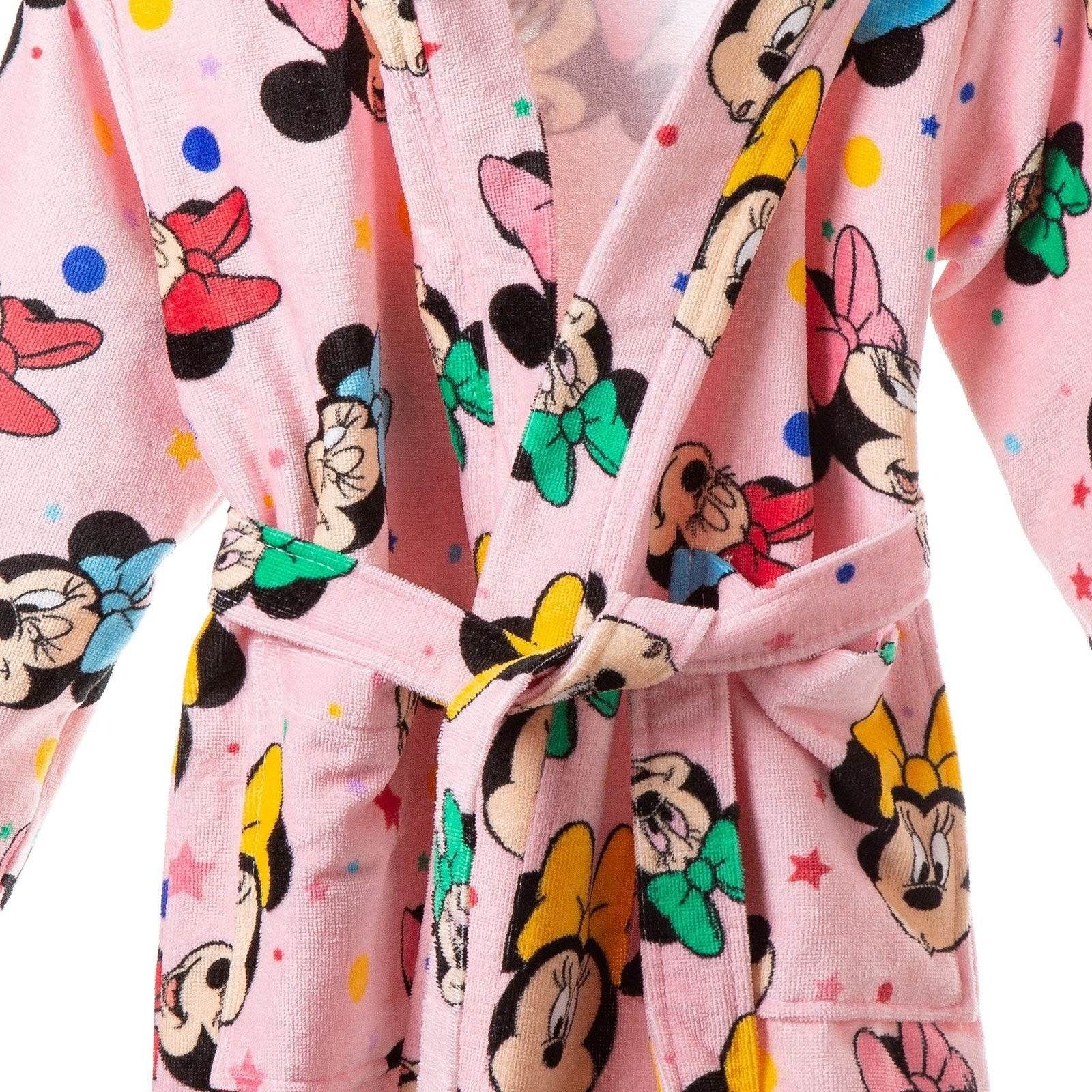 Accappatoio con cappuccio Biancheria Minnie Fiocco acc Caleffi - evabiancheria