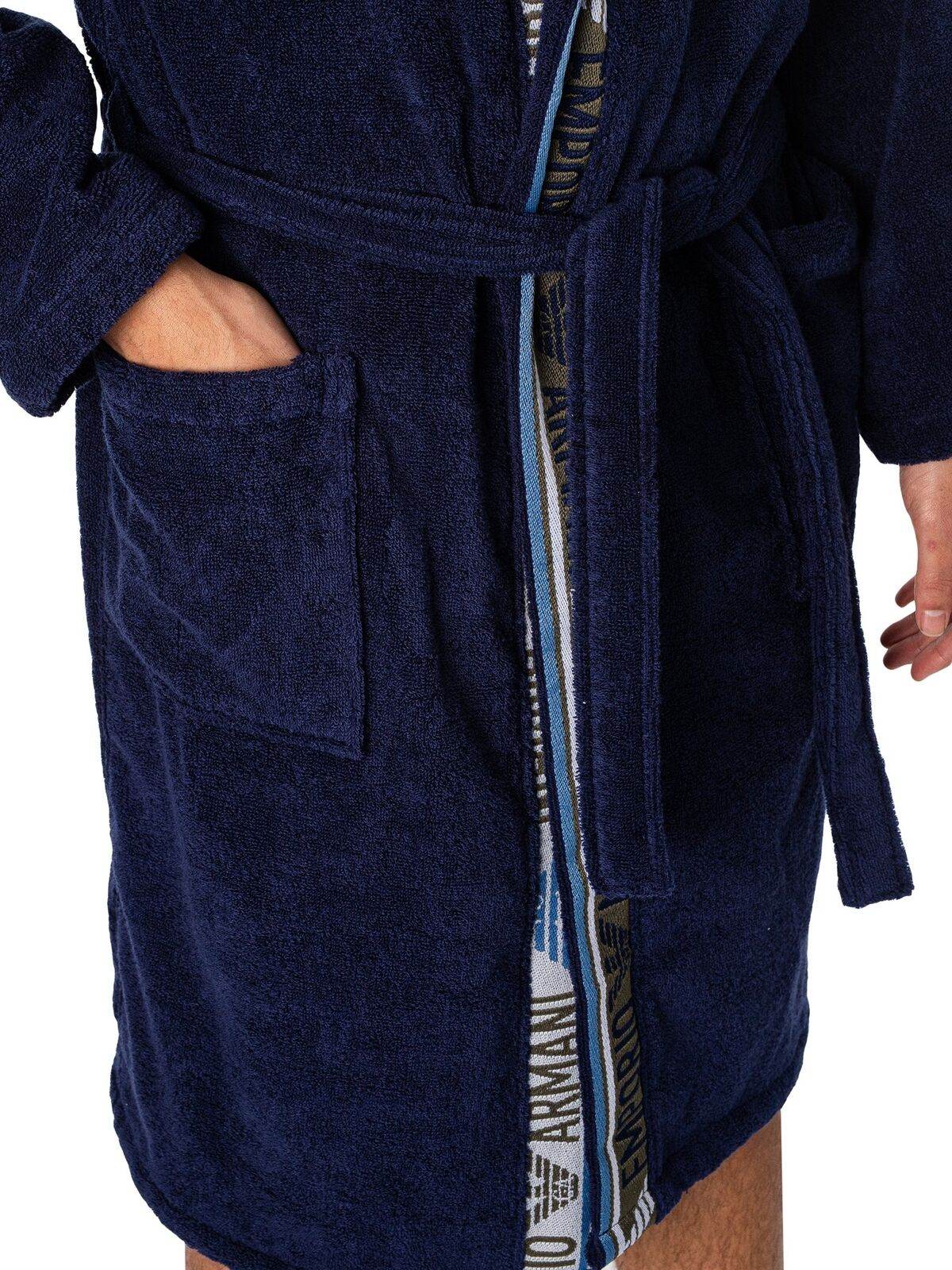 Accappatoio con cappuccio Uomo 4R447 231778 Emporio Armani - evabiancheria