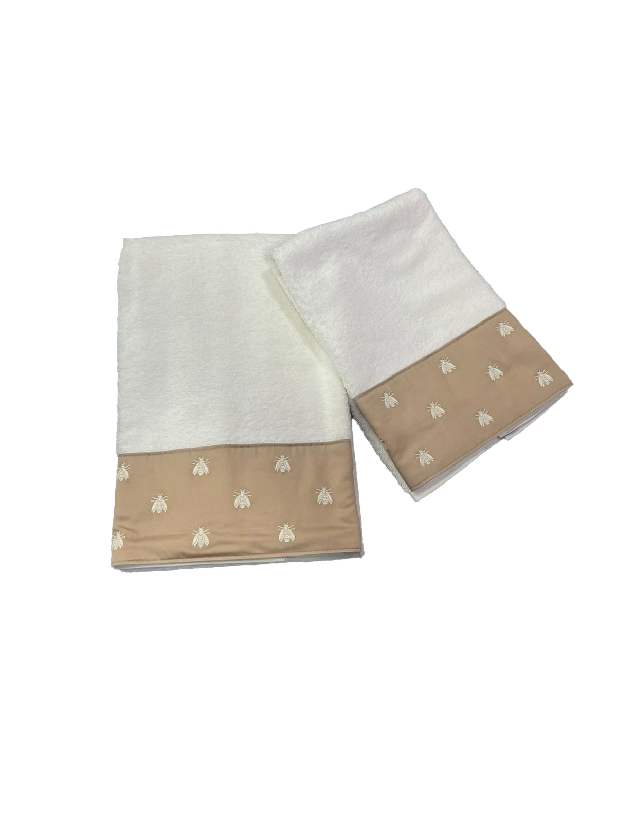 Asciugamani Coppia 1+1 Biancheria Api Satin 1+1 Mastro Raphael