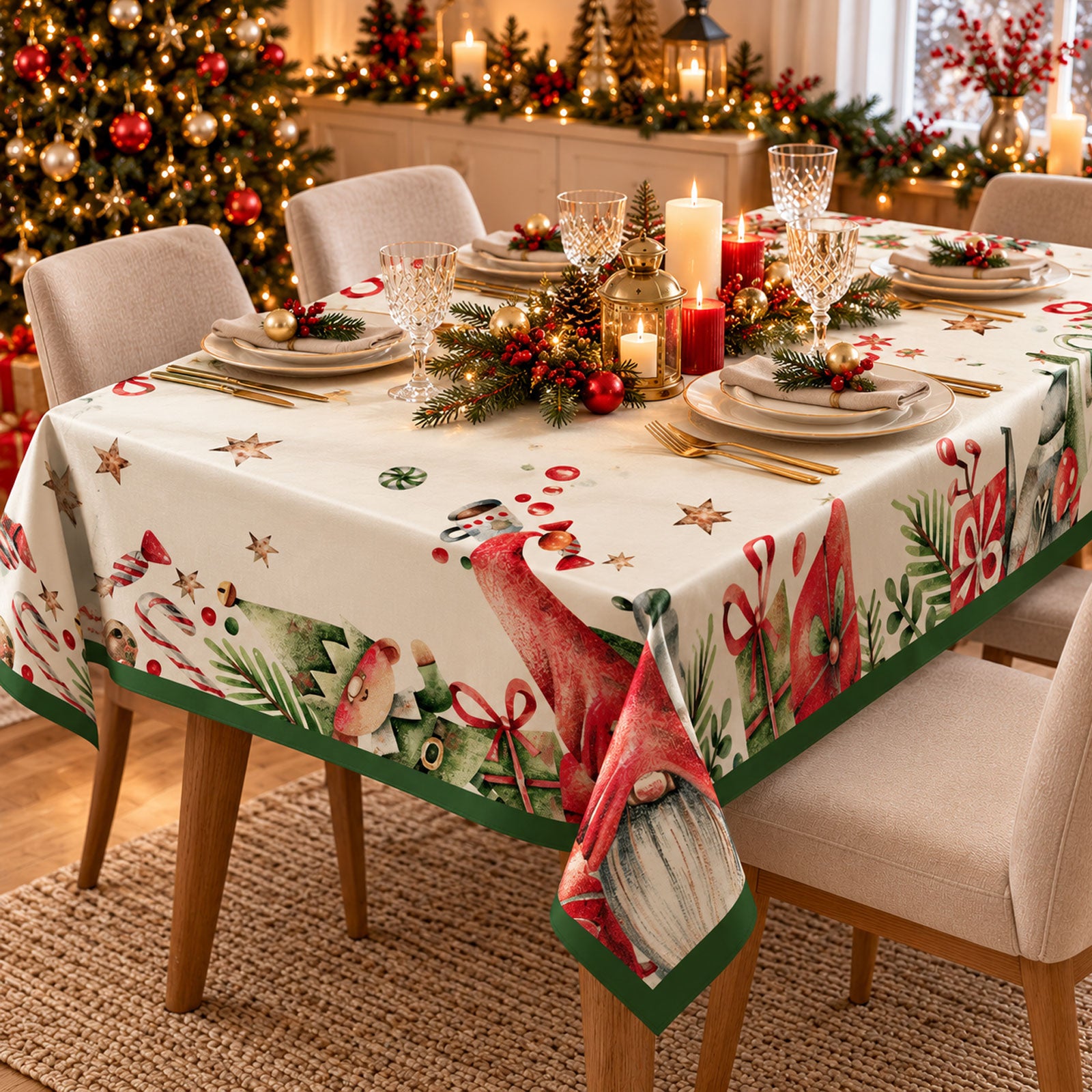 Tovaglia stampata natalizia Biancheria Christmas Dis 5 Tov Neith