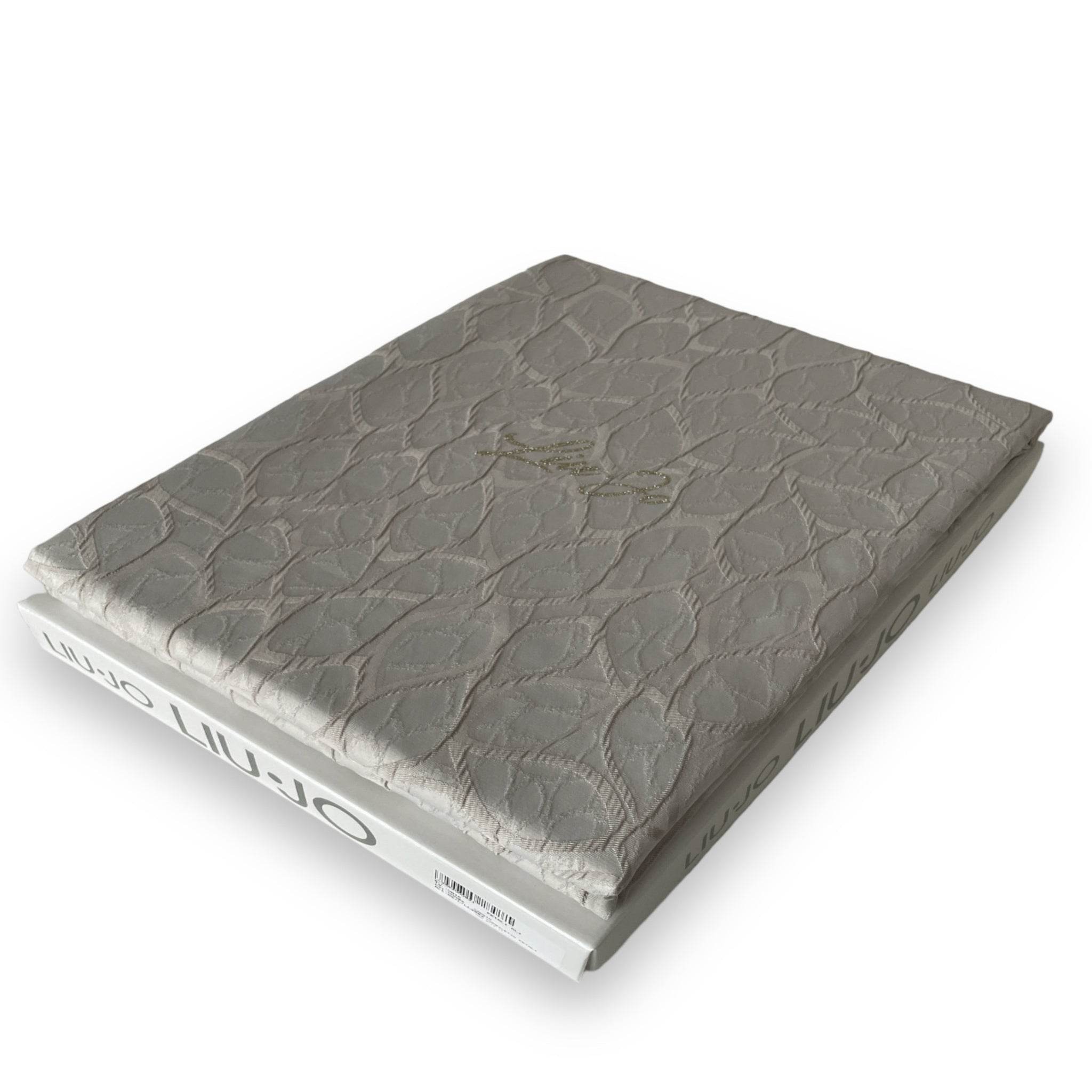 Copriletto jacquard Biancheria Petali Glitter LL2562 Liu Jo Home - evabiancheria