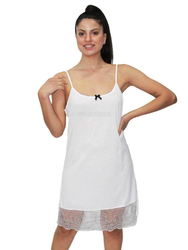 Camicia Bretellina Donna E21303 9 Prima Rosa - evabiancheria