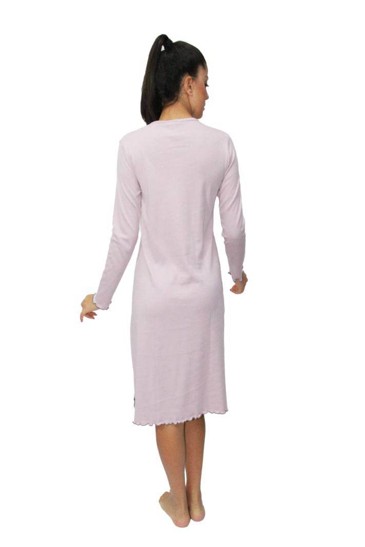Camicia Lunga Donna 2664 Rosa e Menta - evabiancheria
