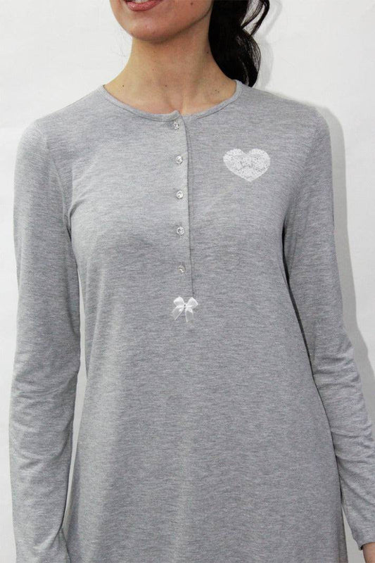 Camicia Lunga Donna DL0250 Liu Jo Home - evabiancheria