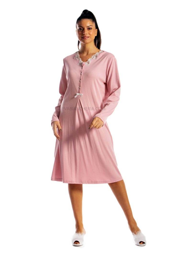 Camicia Lunga Donna I21374 4B Prima Rosa - evabiancheria
