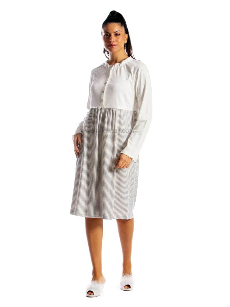 Camicia Lunga Donna I21382 4 Prima Rosa - evabiancheria