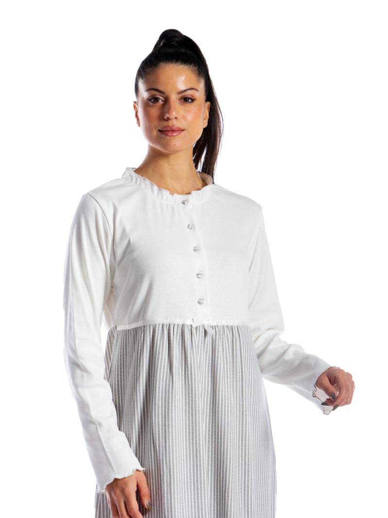 Camicia Lunga Donna I21382 4 Prima Rosa - evabiancheria