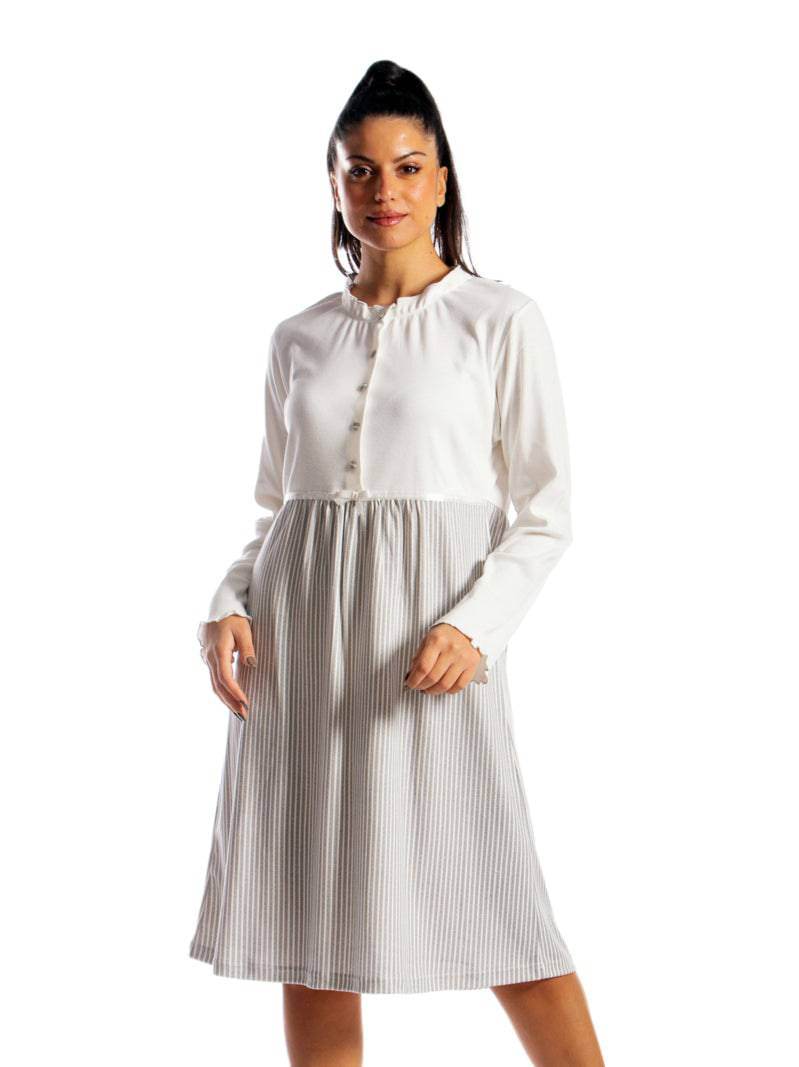 Camicia Lunga Donna I21382 4 Prima Rosa - evabiancheria