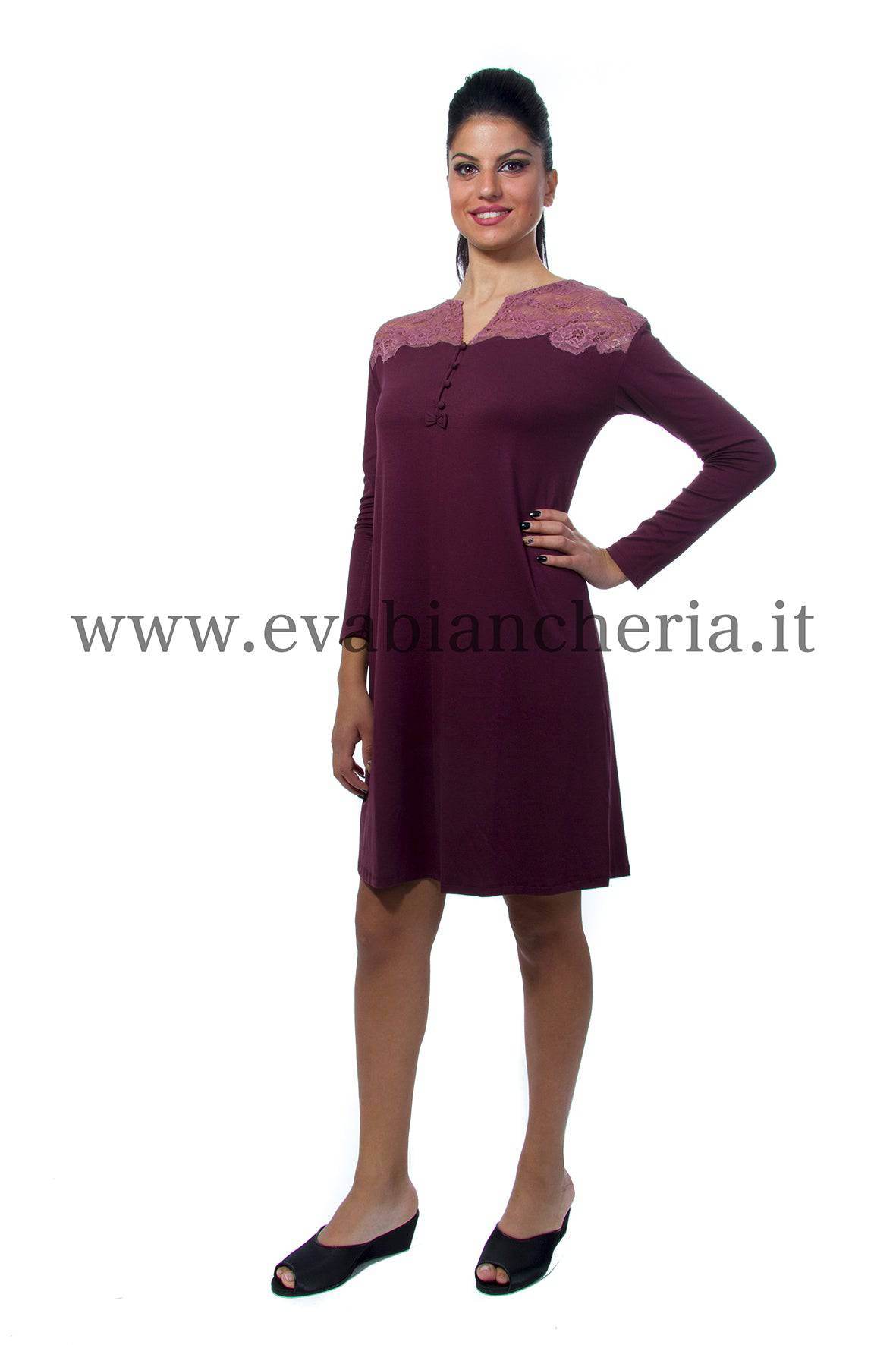 Camicia Lunga Donna LAVANDA 2021 Tata - evabiancheria