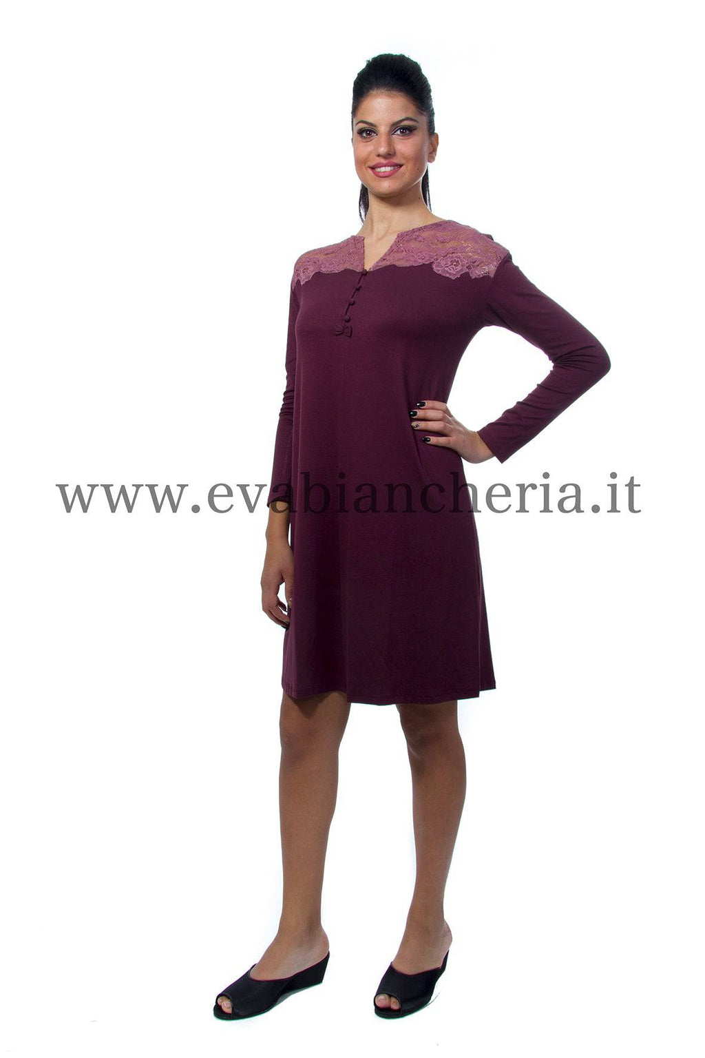 Camicia Lunga Donna LAVANDA 2021 Tata evabiancheria