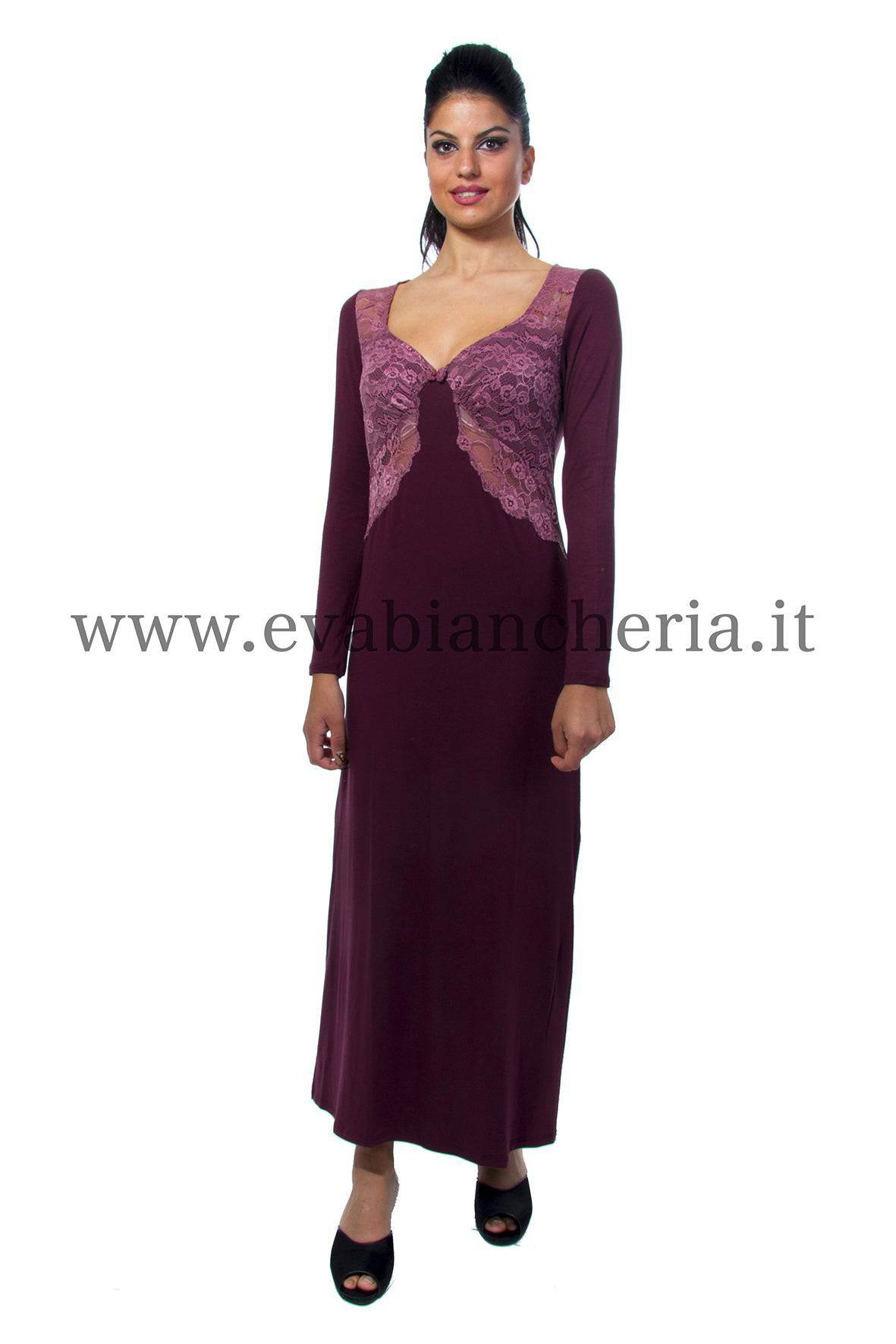 Camicia Lunga Donna LAVANDA 2023 Tata - evabiancheria